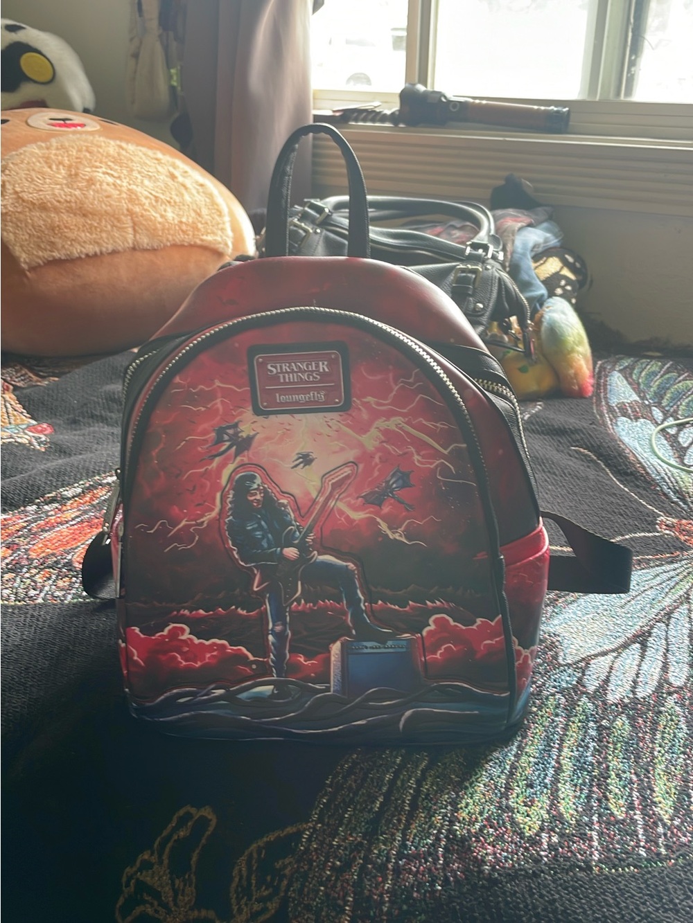Stranger Things Eddie Munson Tribute Glow Mini Backpack